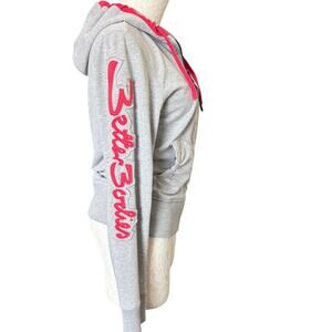 Better Bodies Gray Zip Hoodie Medium Fitness Gym Jacket Athlesiure Gymrat